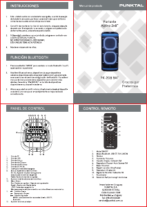 Manual de uso Punktal PK-208 BAT Altavoz