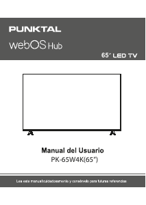 Manual de uso Punktal PK-65W4K Televisor de LED