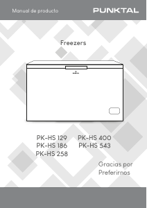 Manual de uso Punktal PK-HS 129 Congelador