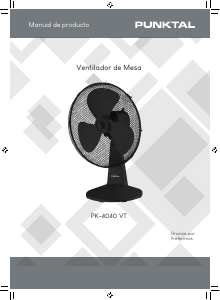 Manual de uso Punktal PK-4040VT Ventilador