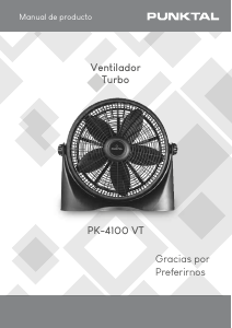 Manual de uso Punktal PK-4100 Ventilador
