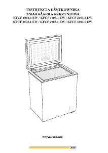 Manual Kernau KFCF 1403.1 EW Freezer