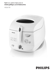 Manual Philips HD6118 Deep Fryer