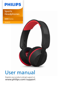 Manual Philips TAA6219BK Headphone