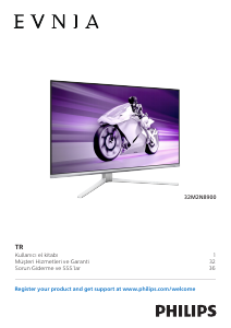 Kullanım kılavuzu Philips 32M2N8900 Evnia LED ekran