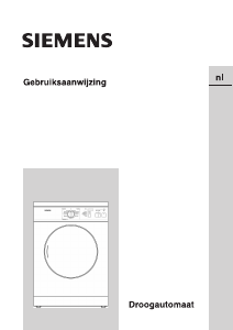 Handleiding Siemens WTXL1400NL Wasdroger