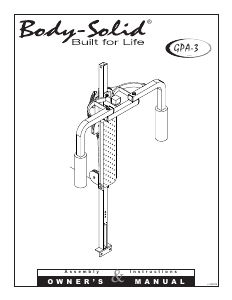 Handleiding Body-Solid GPA3B Fitnessapparaat
