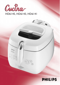 Manuale Philips HD6143 Cucina Friggitrice