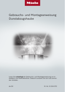 Bedienungsanleitung Miele DA 4208 D EXTA Puristic Plus Dunstabzugshaube