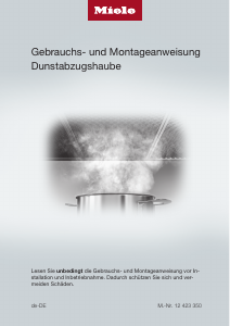 Bedienungsanleitung Miele PUR 62 W Living Dunstabzugshaube
