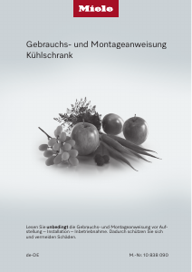 Bedienungsanleitung Miele K 31242 UiF-1 Kühlschrank