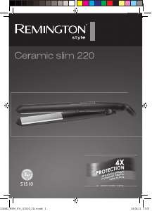 كتيب جهاز فرد الشعر S1510 Ceramic Slim 220 Remington