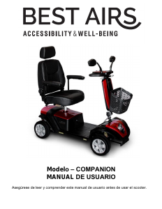 Manual de uso Best Airs Companion Scooter de movilidad