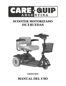 Manual de uso Care-Quip A642 Scooter de movilidad