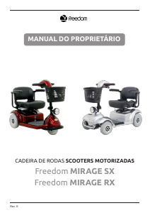 Manual Freedom Mirage RX Scooter de mobilidade