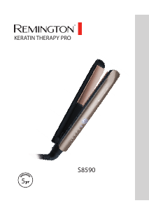 Priručnik Remington S8590 Keratin Therapy Pro Pegla za kosu