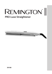 Manual Remington S9100 PRO-Luxe Hair Straightener