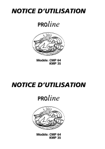 Mode d’emploi Proline CMP 64 Cuisinière