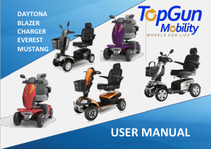 Manual Top Gun Charger Mobility Scooter