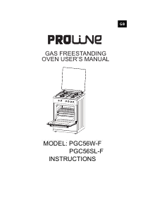 Mode d’emploi Proline PGC 56SL-F Cuisinière