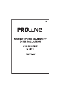 Handleiding Proline PMC 56W-F Fornuis