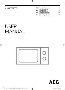 Handleiding AEG MBE2657DEM Magnetron