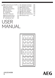 Rokasgrāmata AEG AWUD040B8B Vīna skapis