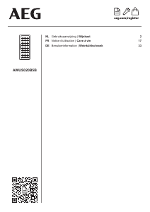 Handleiding AEG AWUS020B5B Wijnklimaatkast