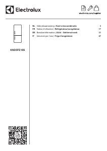 Handleiding Electrolux KND5FE18S Koel-vries combinatie