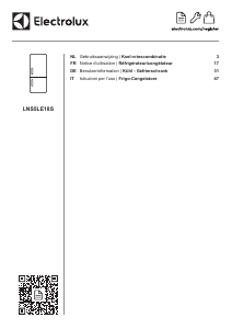 Handleiding Electrolux LNS5LE18S Koel-vries combinatie