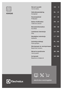 Mode d’emploi Electrolux KIV634I Table de cuisson