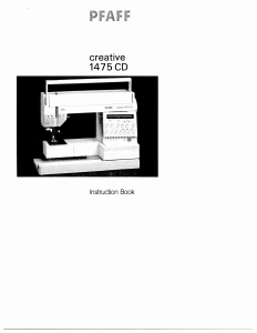 Manual Pfaff creative 1475 CD Sewing Machine