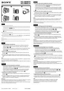 Manual de uso Sony VCL-DEH07VA Objetivo