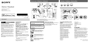 Mode d’emploi Sony DR-EX61iP Casque