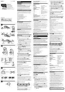 Manual de uso Sony DR-PQ7iP Auriculares