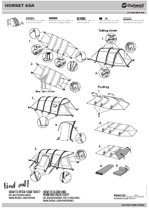 Bedienungsanleitung Outwell Hornet 6SA Zelt