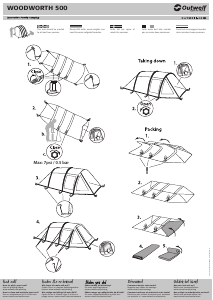 Bedienungsanleitung Outwell Woodworth 500 Zelt
