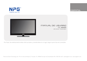 Manual de uso NPG NL-1666S Televisor de LED