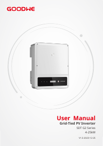 Handleiding GoodWe GW15KAU-DT Netgekoppelde omvormer