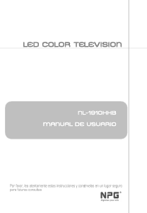 Manual de uso NPG NL-1910HHB Televisor de LED