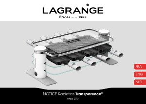 Manual Lagrange 079901 Transparence Raclette Grill