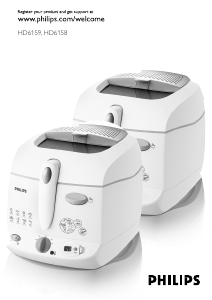 Manual Philips HD6158 Deep Fryer