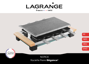 Mode d’emploi Lagrange 399012 Elegance Gril raclette