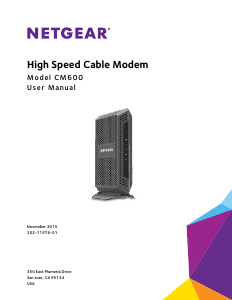 Handleiding Netgear CM600 Modem