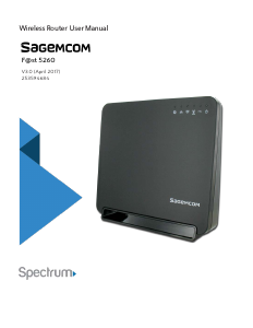 Manual Sagemcom F@st 5260 (Spectrum) Router