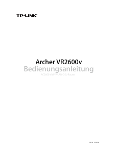 Bedienungsanleitung TP-Link Archer VR2600v Router