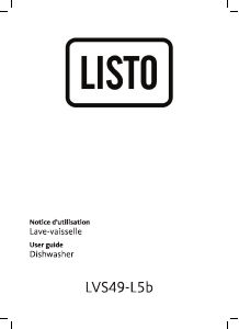 Mode d’emploi Listo LVS 49-L5b Lave-vaisselle