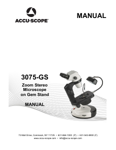 Handleiding Accu-Scope 3075-GS Microscoop