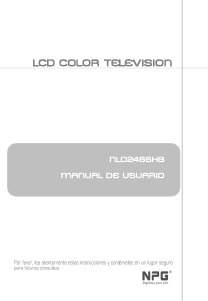 Manual de uso NPG NLD-2466HB Televisor de LCD