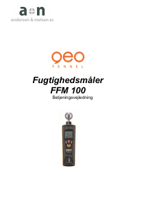 Brugsanvisning GEO-Fennel FFM 100 Fugtighedsmåler
